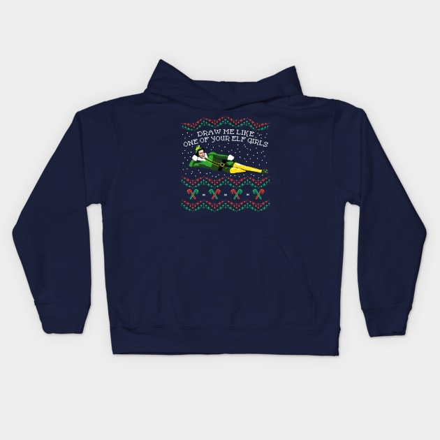 Draw me like one of your elf girls Kids Hoodie by technofaze